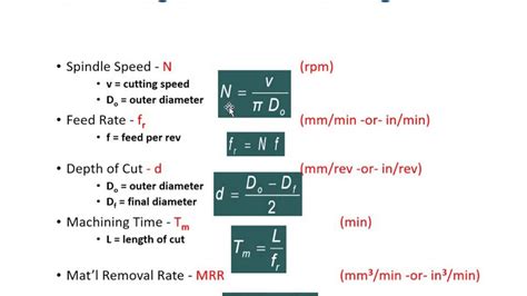 lathe operation time calculator